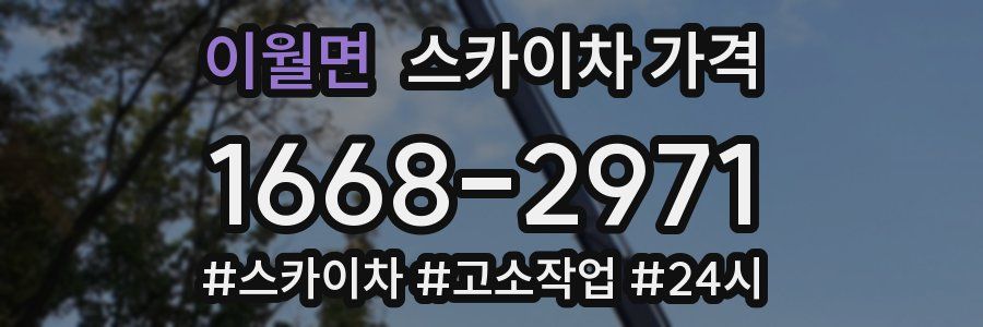 이월면 스카이차 가격