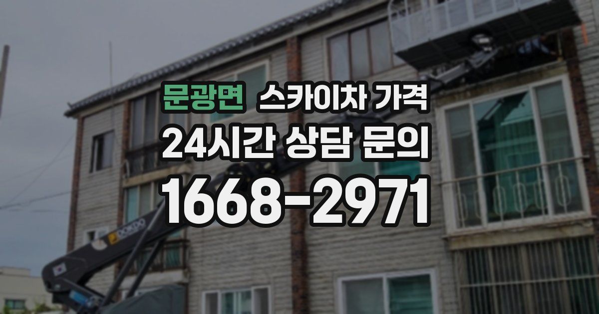 문광면 스카이차 가격