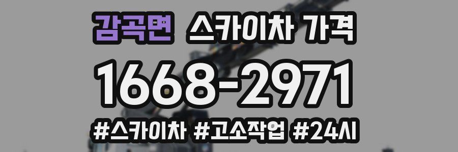 감곡면 스카이차 가격