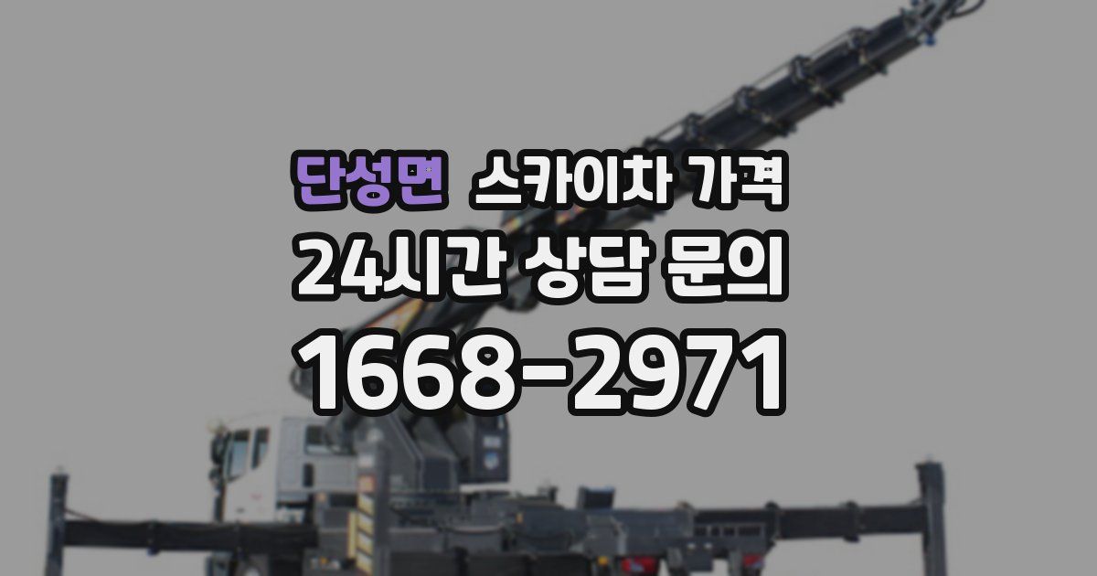 단성면 스카이차 가격