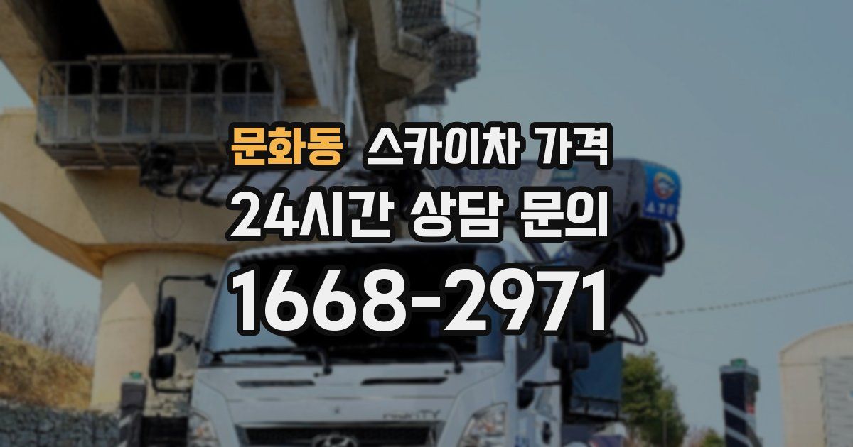 문화동 스카이차 가격