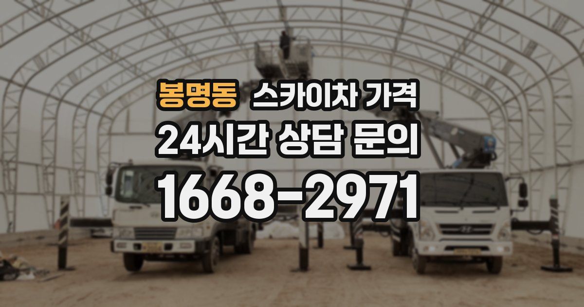 봉명동 스카이차 가격