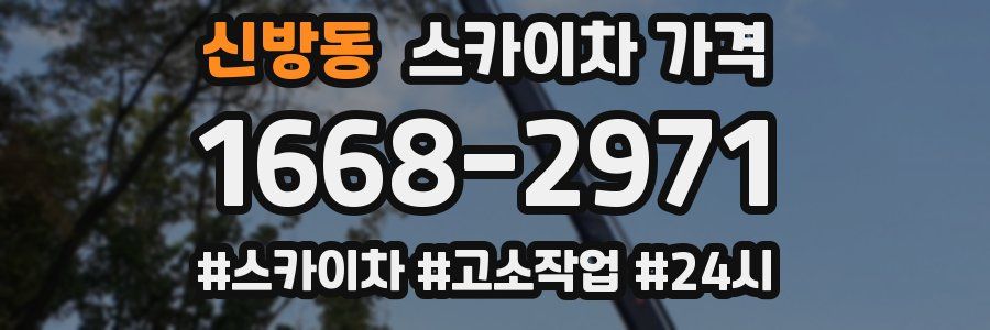 신방동 스카이차 가격