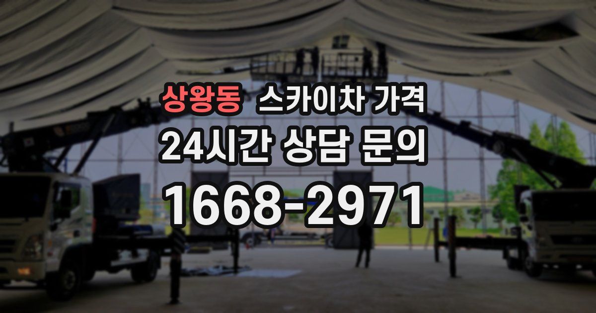 상왕동 스카이차 가격