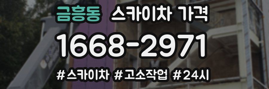 금흥동 스카이차 가격