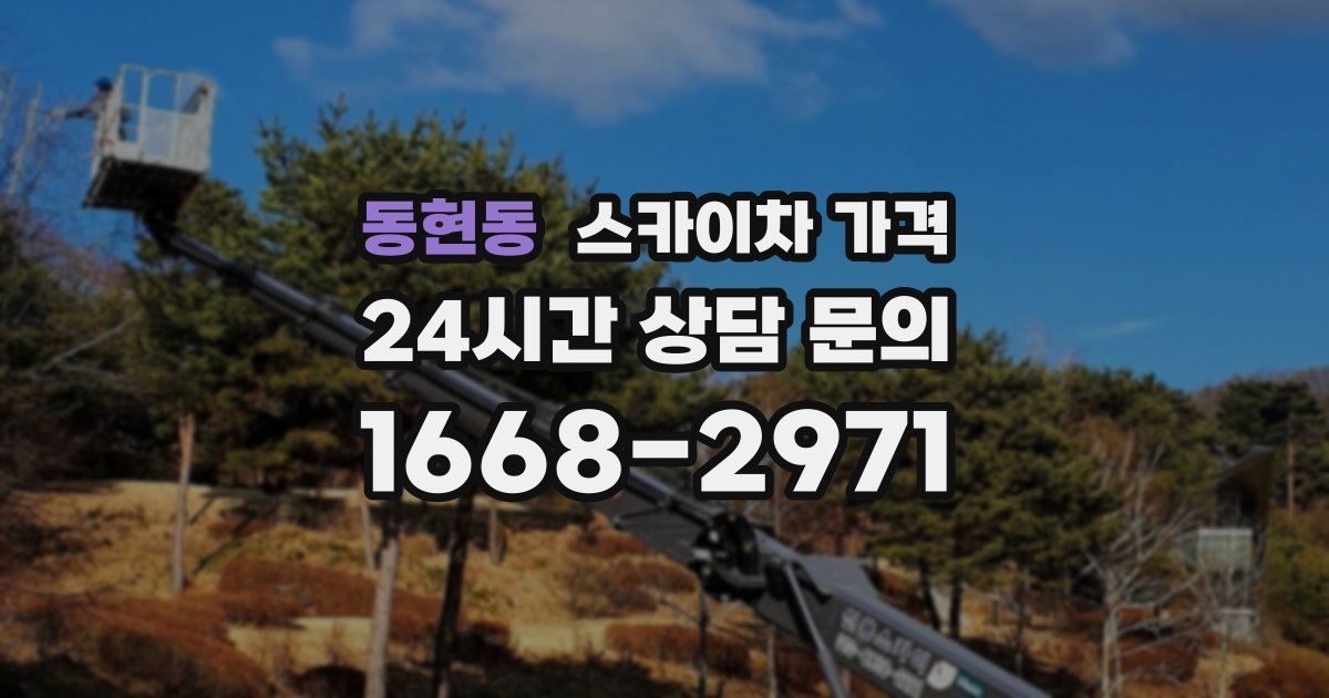 동현동 스카이차 가격