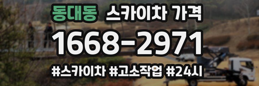 동대동 스카이차 가격