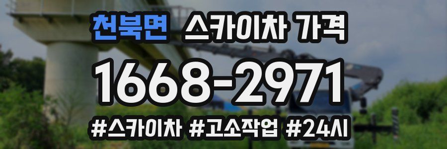 천북면 스카이차 가격