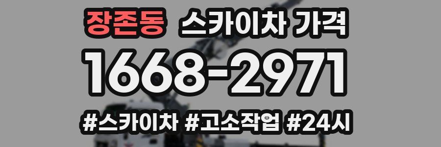 장존동 스카이차 가격