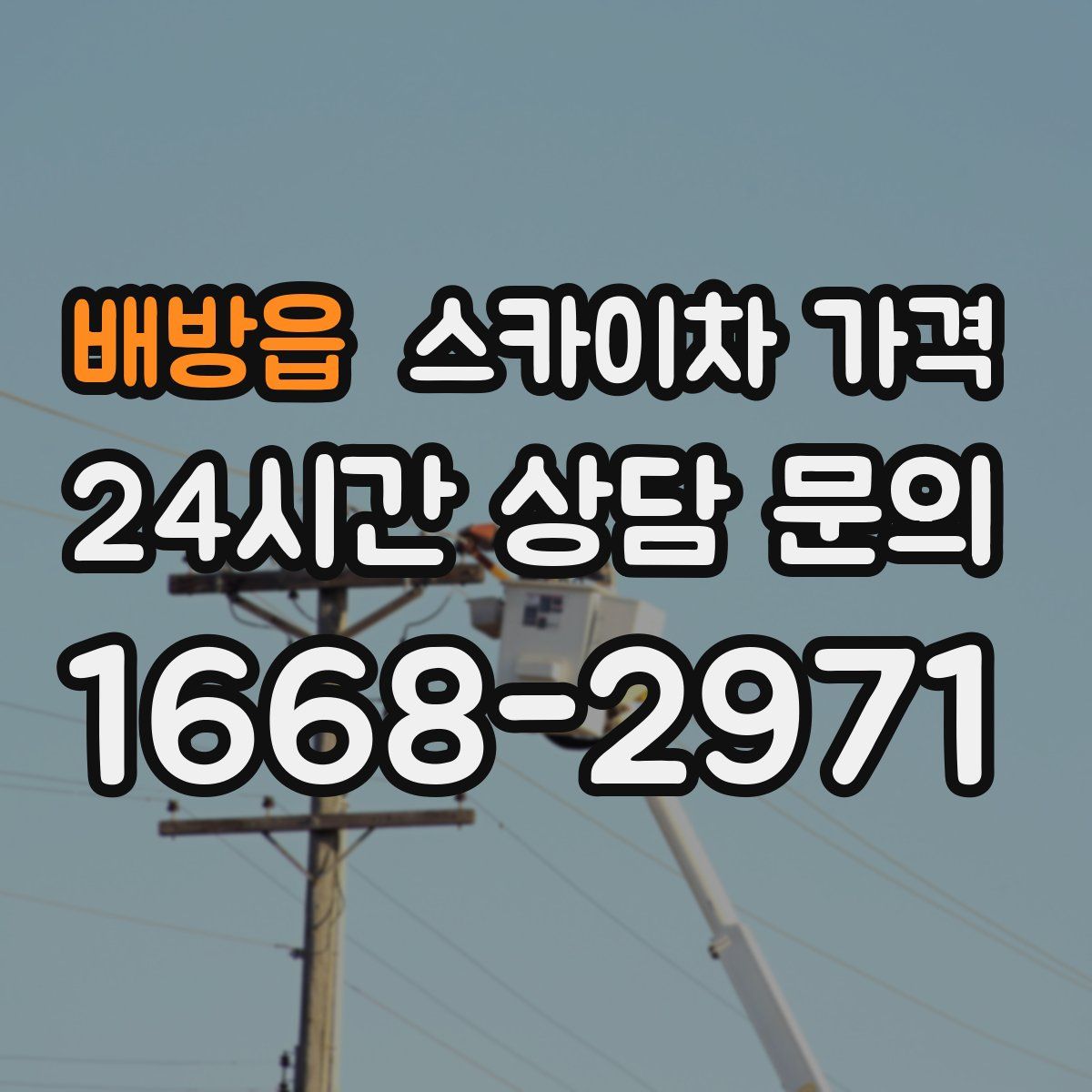 배방읍 스카이차 가격