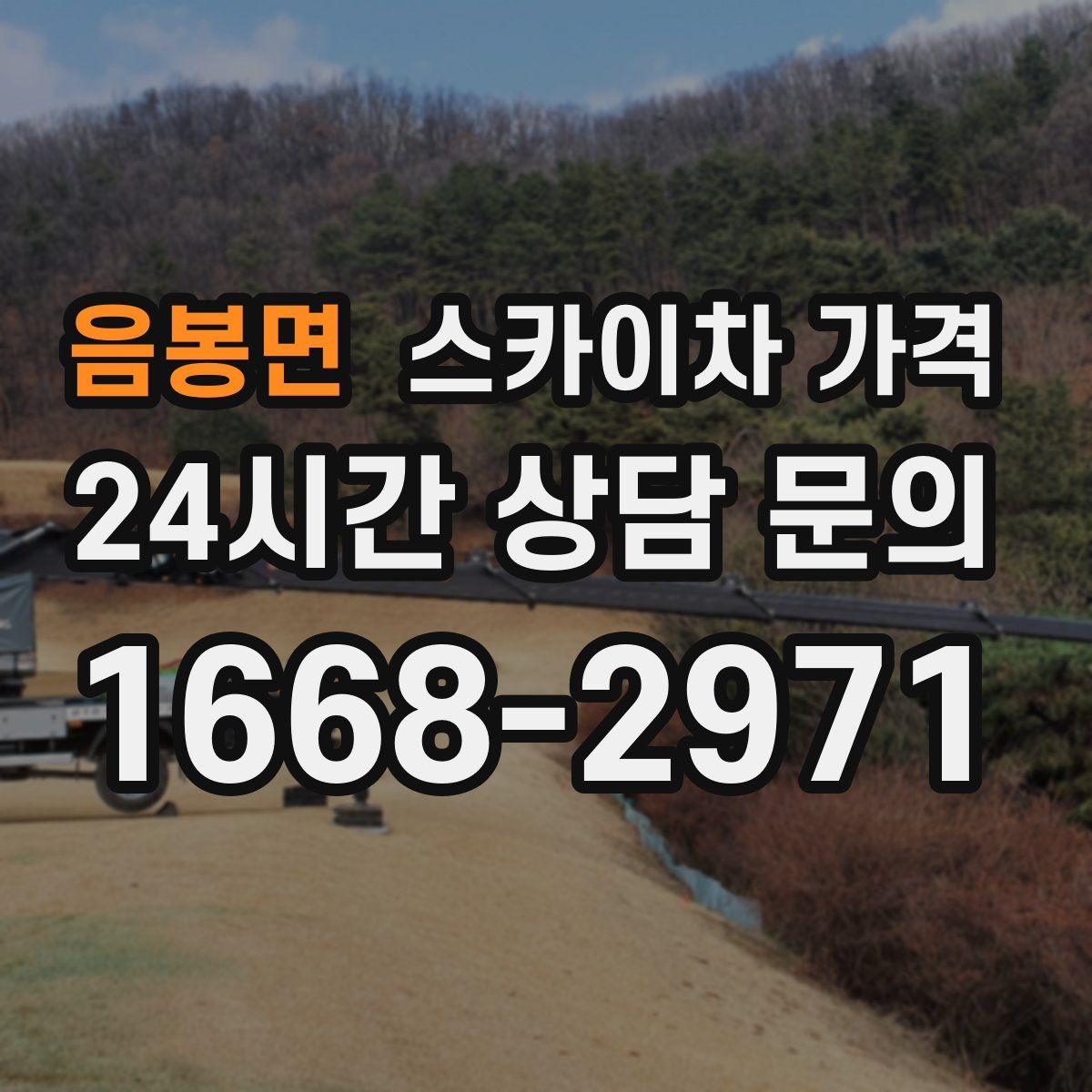 음봉면 스카이차 가격