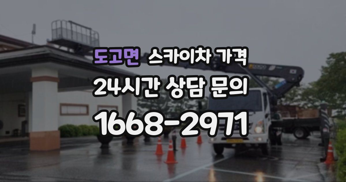 도고면 스카이차 가격