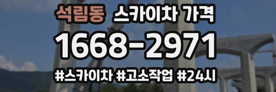 석림동 스카이차 가격