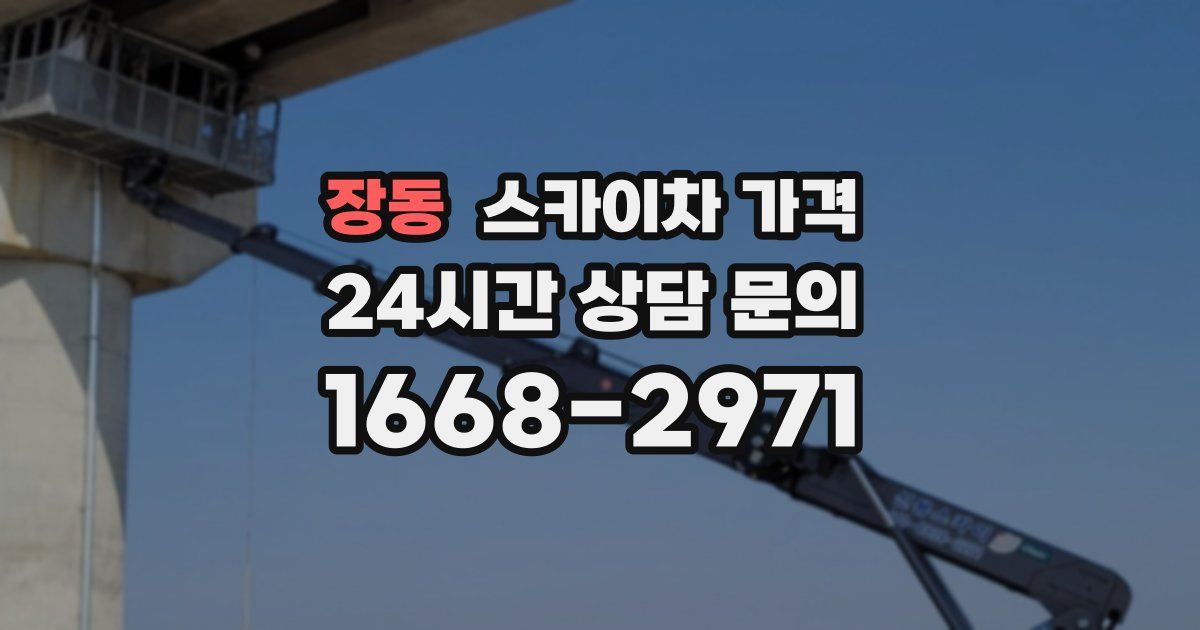장동 스카이차 가격