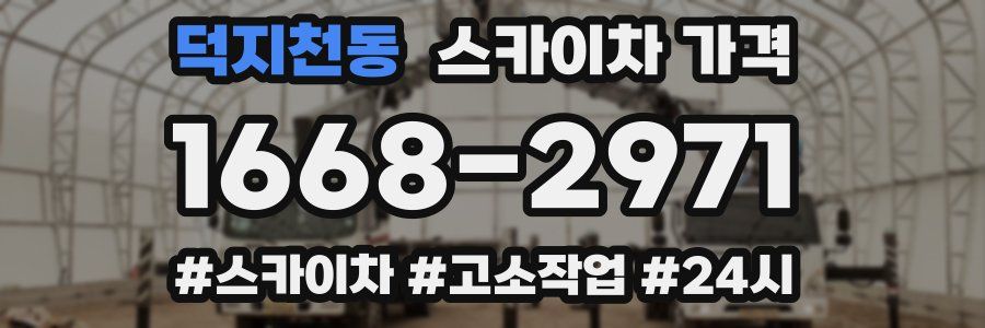 덕지천동 스카이차 가격