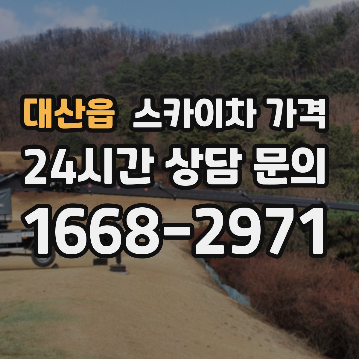 대산읍 스카이차 가격