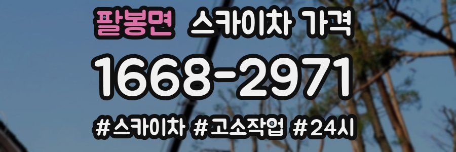 팔봉면 스카이차 가격