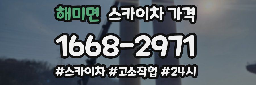 해미면 스카이차 가격