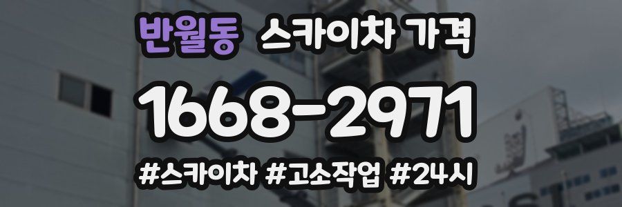 반월동 스카이차 가격