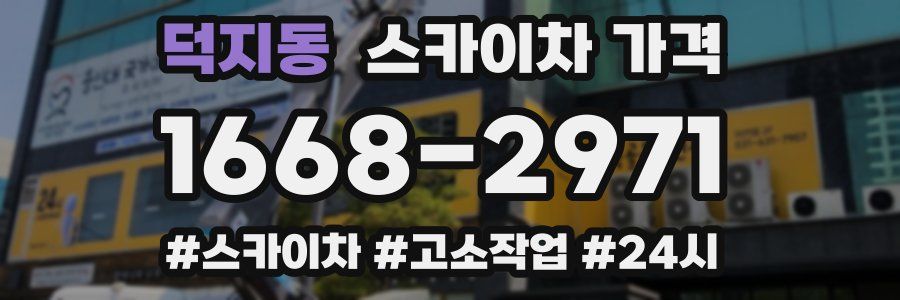 덕지동 스카이차 가격