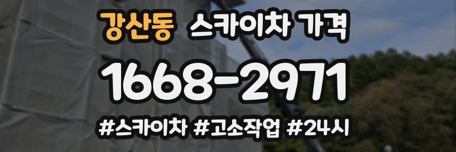 강산동 스카이차 가격