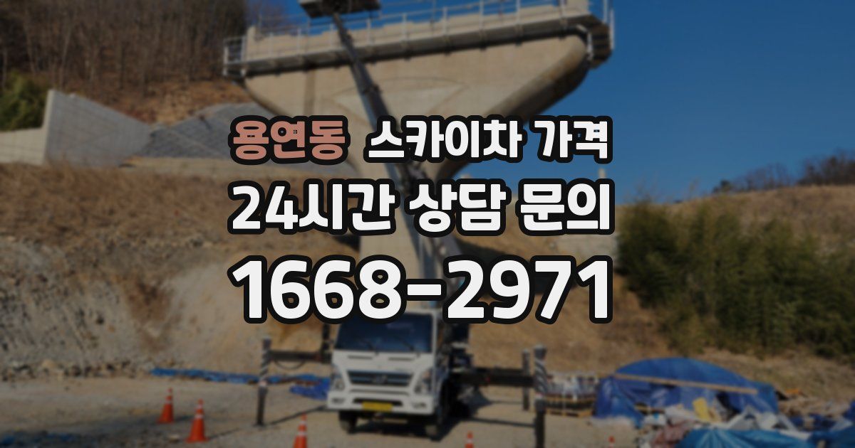 용연동 스카이차 가격