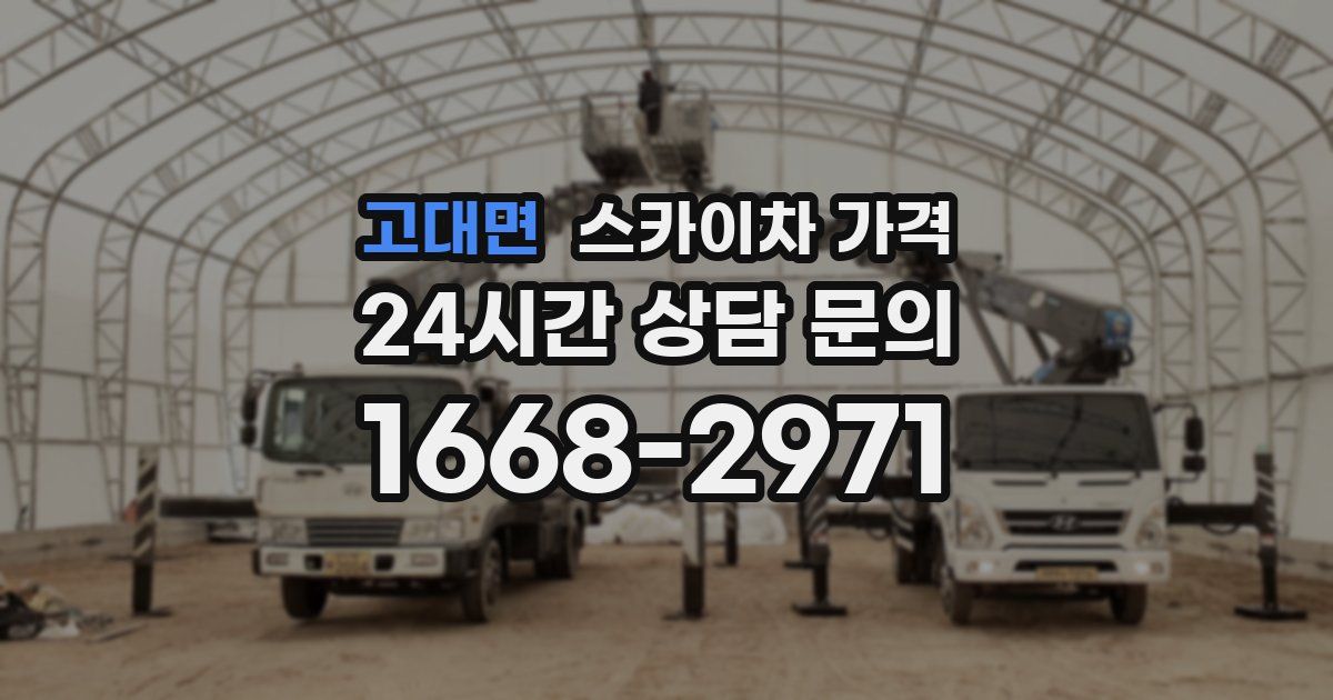 고대면 스카이차 가격