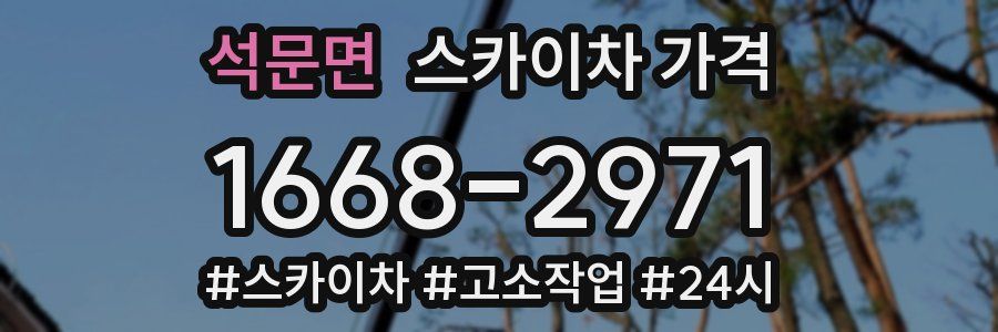 석문면 스카이차 가격