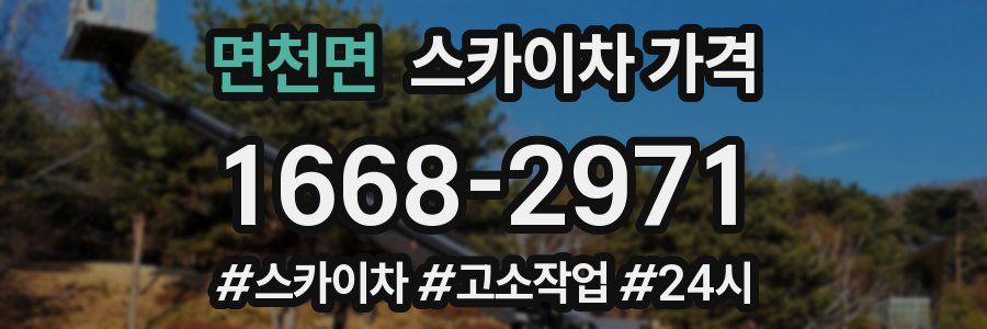 면천면 스카이차 가격