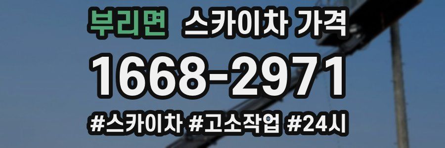 부리면 스카이차 가격