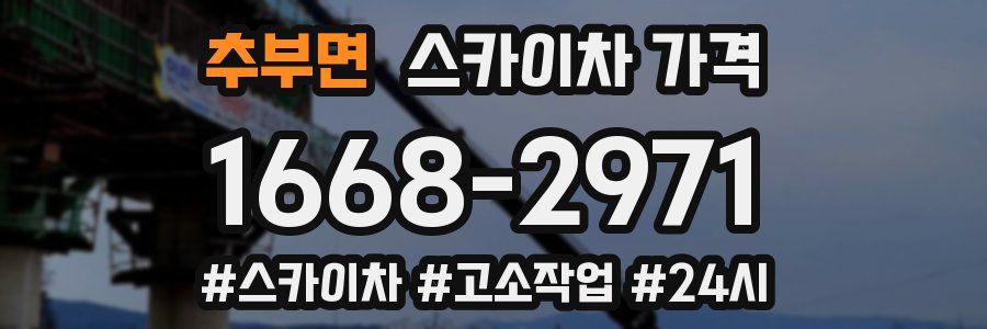 추부면 스카이차 가격