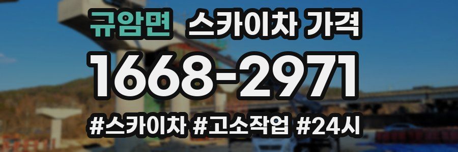 규암면 스카이차 가격