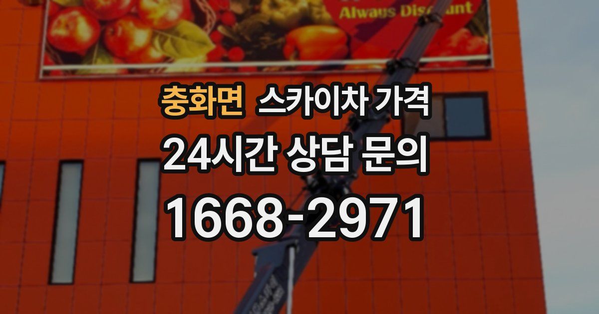 충화면 스카이차 가격
