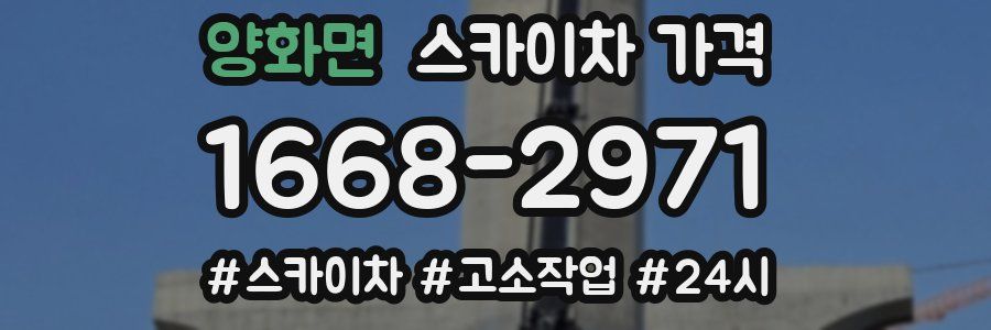 양화면 스카이차 가격