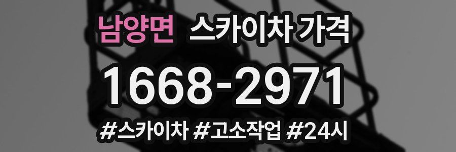 남양면 스카이차 가격