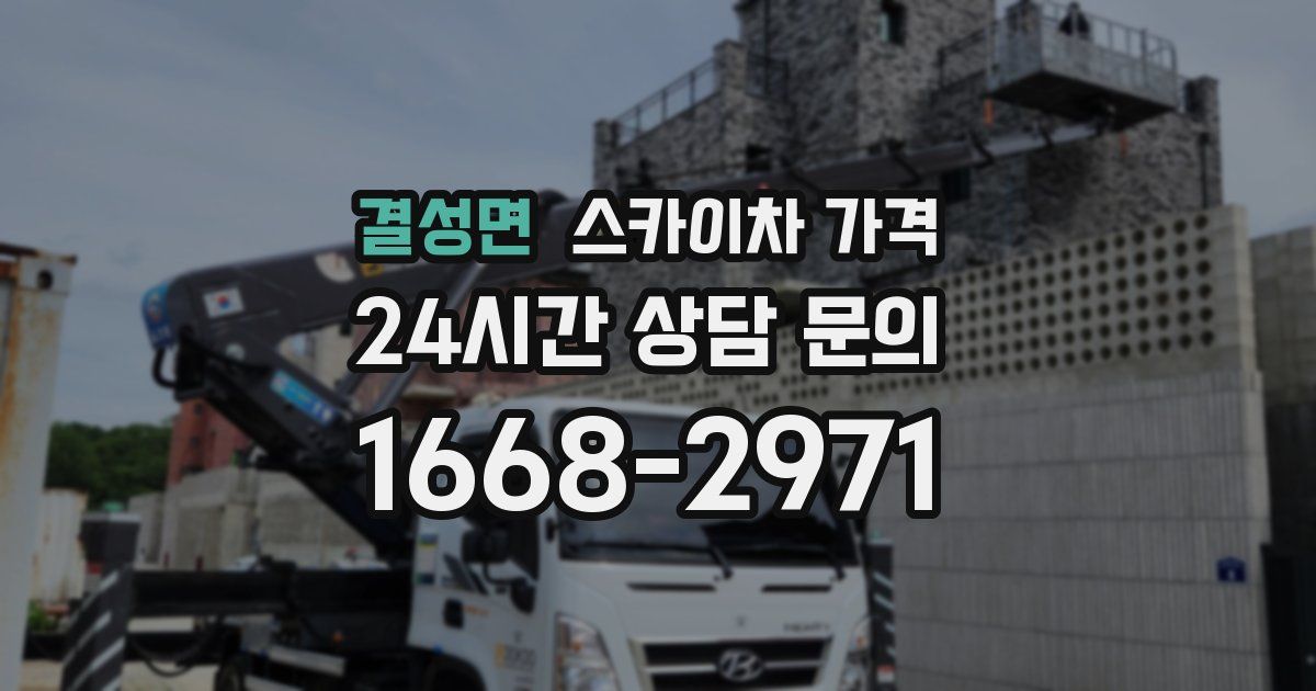 결성면 스카이차 가격