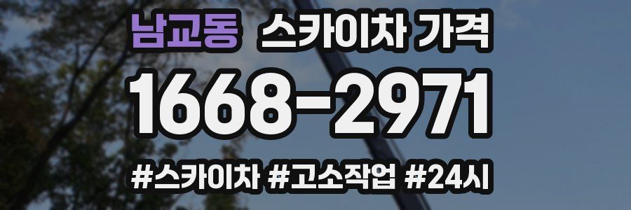 남교동 스카이차 가격