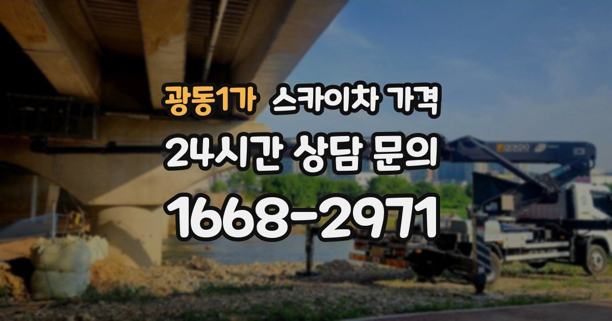 광동1가 스카이차 가격