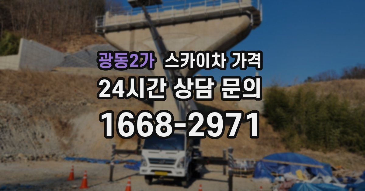 광동2가 스카이차 가격