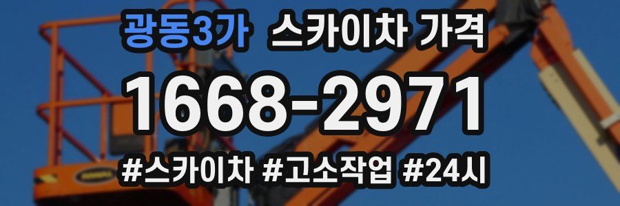 광동3가 스카이차 가격