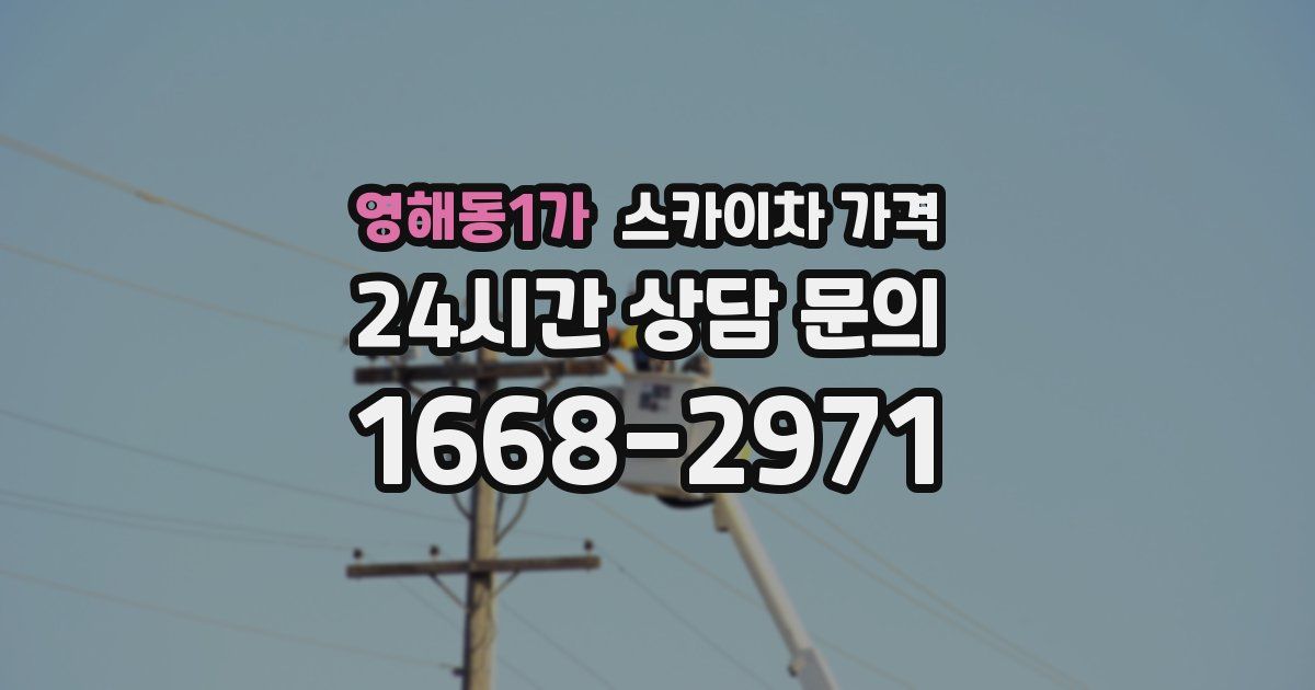 영해동1가 스카이차 가격