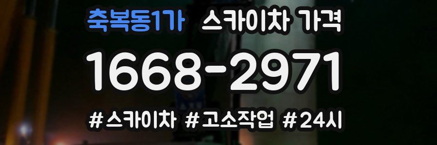 축복동1가 스카이차 가격