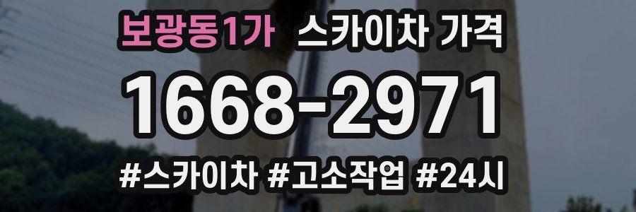 보광동1가 스카이차 가격