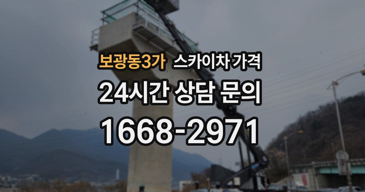 보광동3가 스카이차 가격