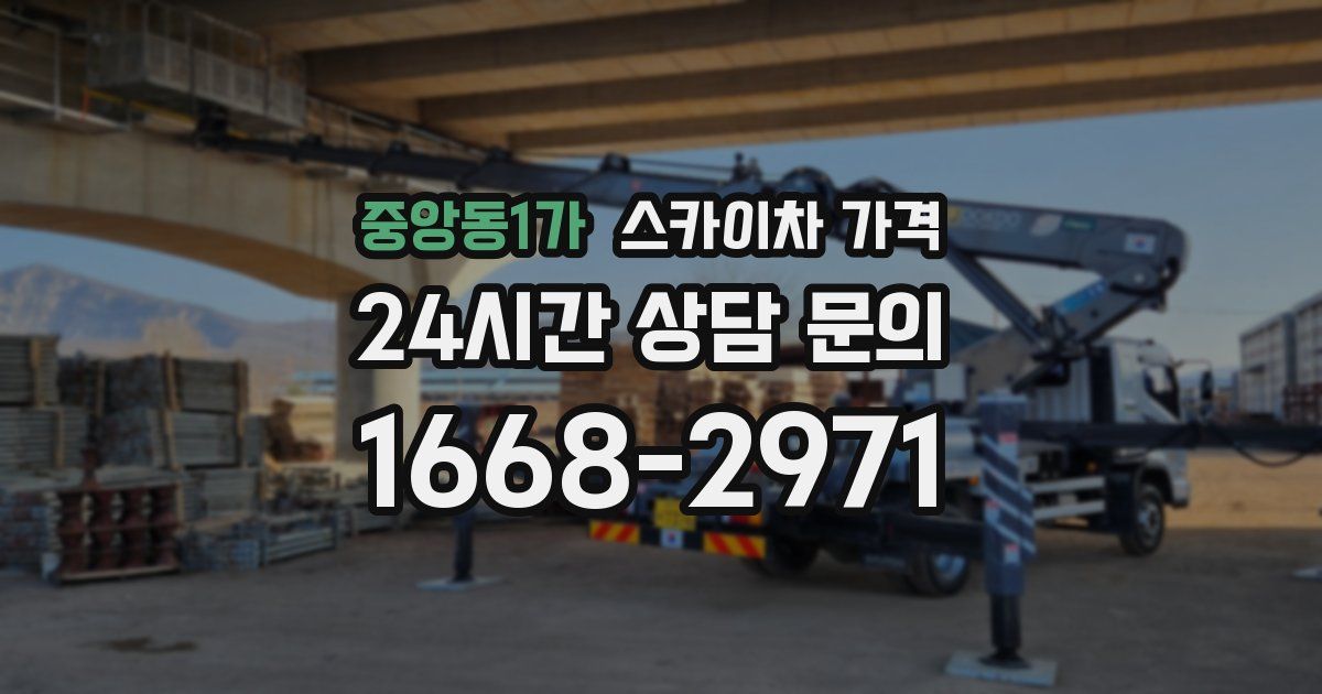 중앙동1가 스카이차 가격