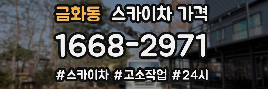 금화동 스카이차 가격