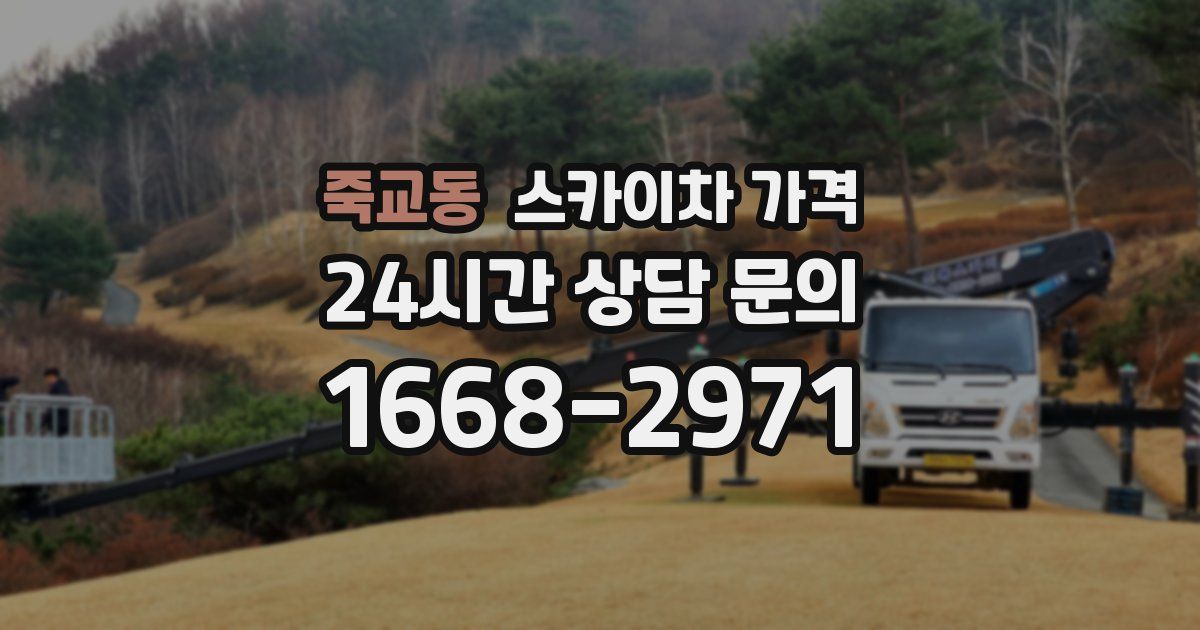 죽교동 스카이차 가격