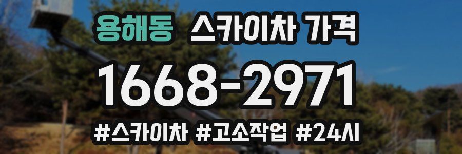 용해동 스카이차 가격