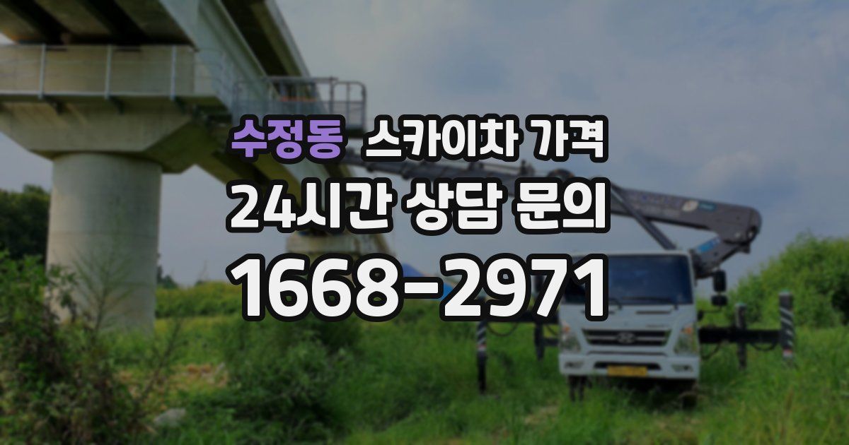 수정동 스카이차 가격