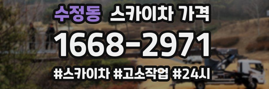 수정동 스카이차 가격